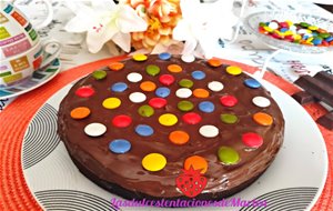 Tarta Brownie Con Lacasitos Y Nutella
