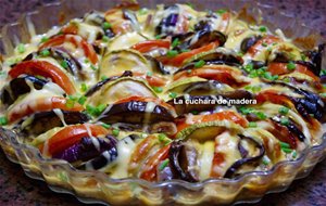 Verduras Al Horno Con Tres Quesos
