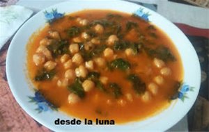 Garbanzos Guisados Con Espinacas
