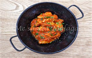 Cazuela De Calamares Con Tomate
