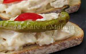 Tostas De Bacalao Confitado
