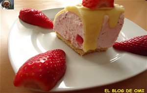 Tarta Fría De Fresas Con Nata Y Chocolate Blanco
