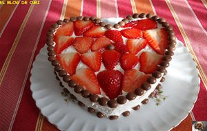 Tarta De Fresas "san Valentin"
