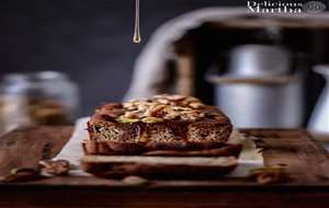 Banana Bread O Pan De Plátano Con Swirl De Cacao (cero Azúcar)