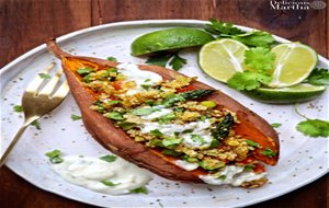 Boniato Relleno De Quinoa Con Verduras