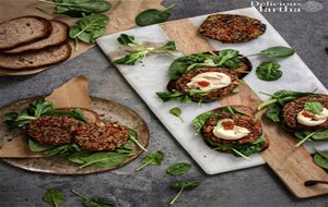 Hamburguesas Veganas De Soja Texturizada Y Quinoa