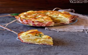 Pastel De Patata Con Bacon Y Queso, Sencillo Y Sabroso