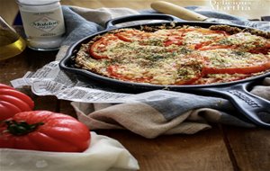 Pastel De Tomate Y Queso De Cabra Con Sal Maldon