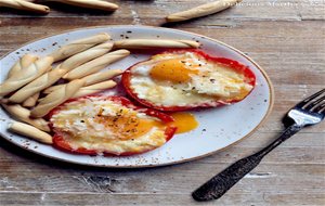 Pimientos Con Huevo Y Queso