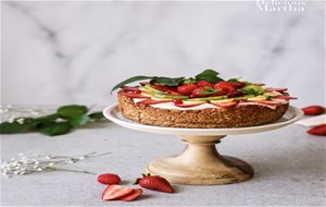 Tarta De Crema Con Fruta, Receta Muy Saludable