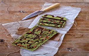 Turrón De Chocolate Blanco Y Té Matcha