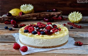 Cheesecake De Lemon Curd, Una Tarta De Queso Sin Horno