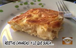 Pastel De Tortilla De Papas Y Cebolla Al Horno