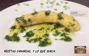 Plátanos Polines (guisados) Con Mojo De Perejil