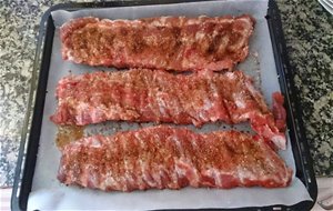 Costillas Al Horno Con Salsa Barbacoa Y Miel
