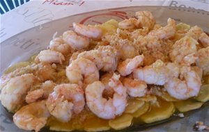 Gambas Al Ajillo Con Patatas
