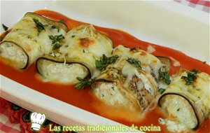 Cómo Hacer Canelones De Berenjena Rellenos De Queso
