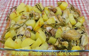 Cómo Hacer Alitas Asadas Con Patatas Con Romero Y Tomillo Al Estilo Montañés
