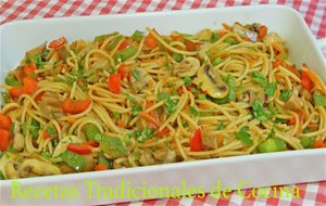 Espaguetis Integrales Con Verduras Y Seitán Receta Vegana Muy Saludable Y Fácil
