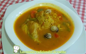 Receta Fácil De Arroz Caldoso De Conejo Y Caracoles
