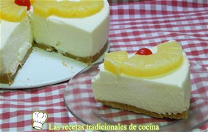 Receta Fácil De Pastel Frío De Mousse De Piña 
