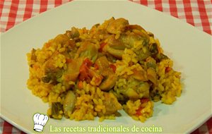 Arroz Seco Con Pollo, Conejo Y Verduras Receta Fácil
