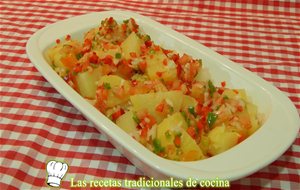 Receta Fácil De Ensalada De Patatas Con Vinagreta De Verduras
