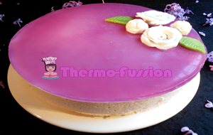 Tarta Mousse  De Caramelos Violetas Thermomix