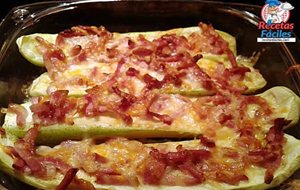 Calabacines Con Bacon Y Queso
			