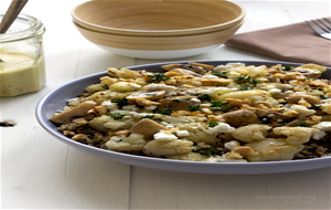 Ensalada De Quinoa, Coliflor Y Champiñones
