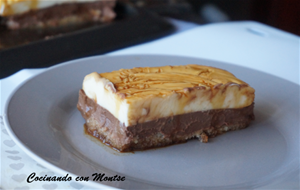 Flan De Chocolate Blanco Y Negro Sin Horno
