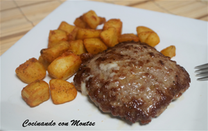 Receta De Hamburguesa Casera Rellena De Queso.
