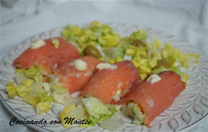 Rollitos De Salmón Ahumado Rellenos
