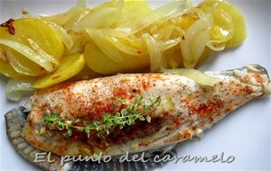 Rodaballo Al Horno Con Patatas