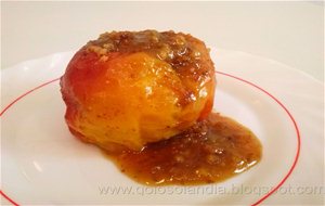 Manzanas Asadas Rellenas (microondas , Receta Casera )