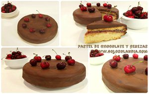 Pastel De Chocolate Y Cerezas