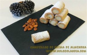 Canutillos De Crema De Almendra