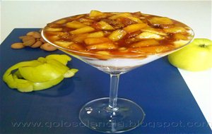 Copa De Yogurt Y Manzana Caramelizada, Receta Casera.