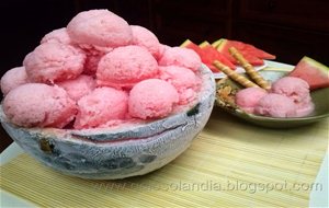 Sorbete O Helado De Sandía, Receta Casera Paso A Paso