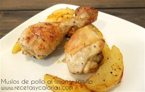 Muslos De Pollo Al Limón Y Tomillo
