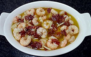 Gambas Al Ajillo Con Iberico
