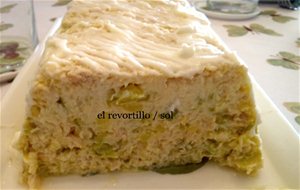 Pastel De Calabacin, Atun Y Gambas
