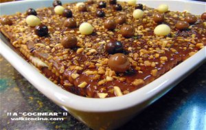 Tarta De Galletas Con Natillas De Chocolate Y Vainilla
