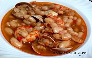 Alubias Con Almejas Y Gambas En Olla Gm G,f,e,d
