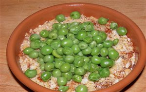 Guisantes Con Tierra De Tomates Secos
