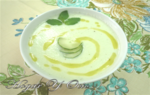 Crema Fría De Pepino Y Yogur

