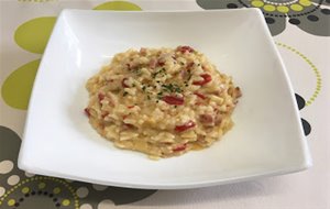 Risotto Con Queso Crema
