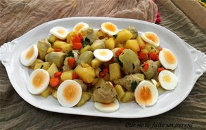 Patatas Con Alcachofas
