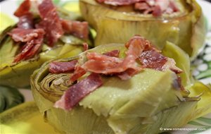 Receta Rápida De Alcachofas Con Jamón