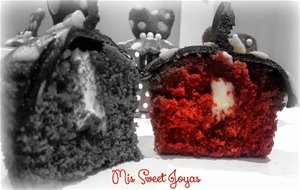 Buenísimas Red Velvet Cupcakes  Rellenas Y Vestidas De Flamencas! -> Reto Facilísimo
